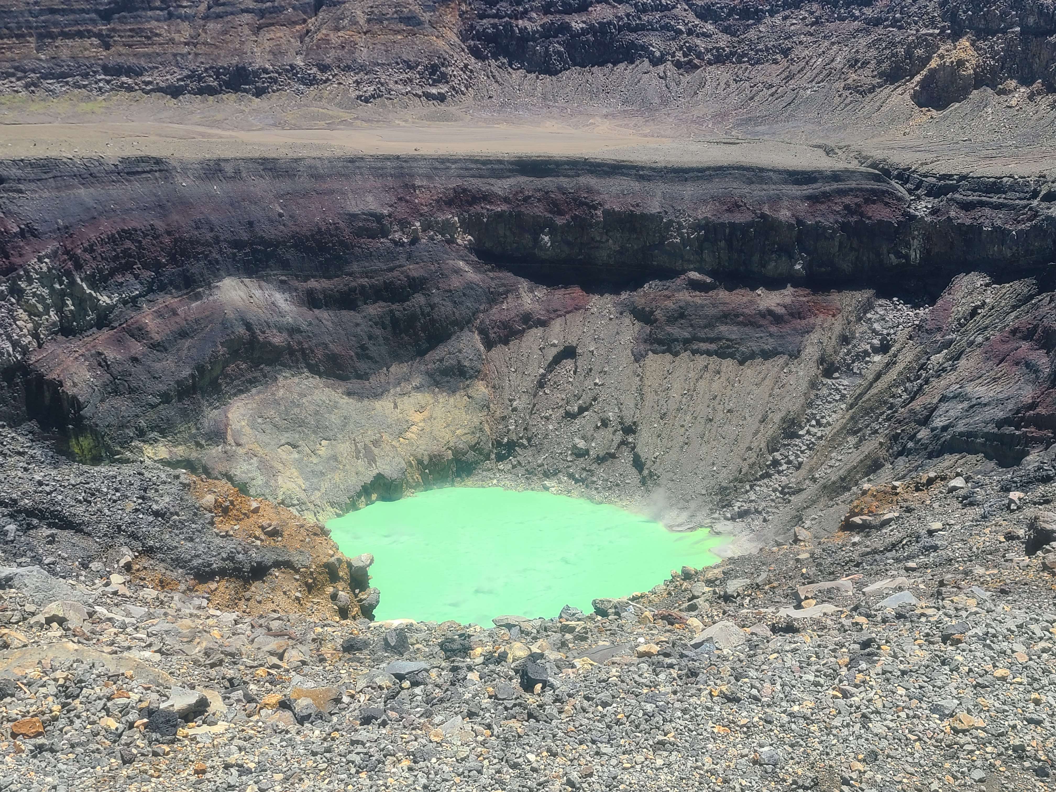 center of santa ana volcano